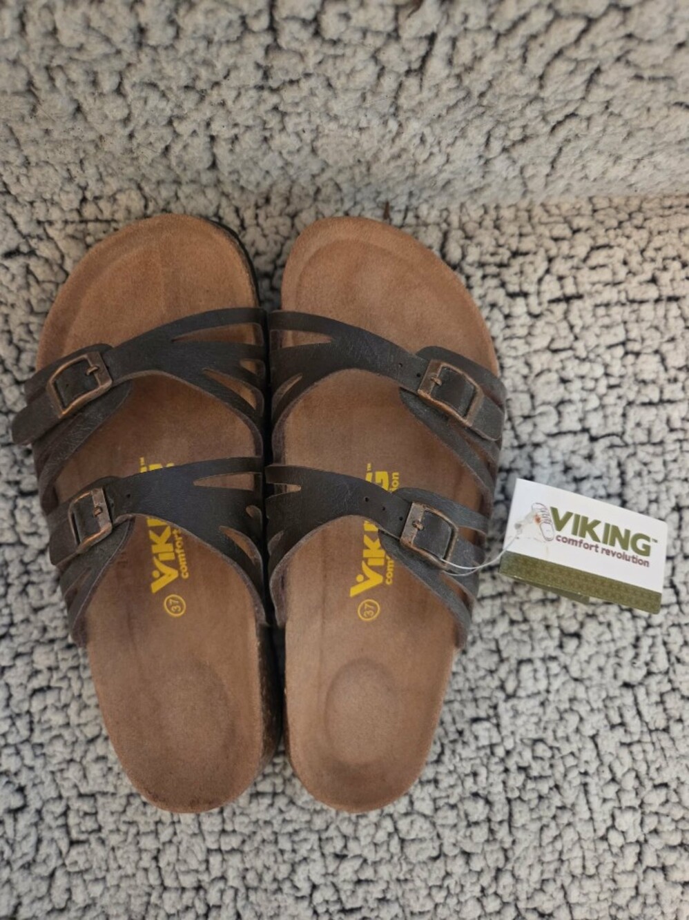Viking Women's Brown Strappy Comfort Sandals